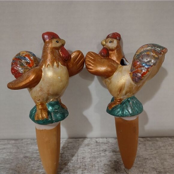 Plant Waterers Rooster Set of 2 - Picture 5 of 5